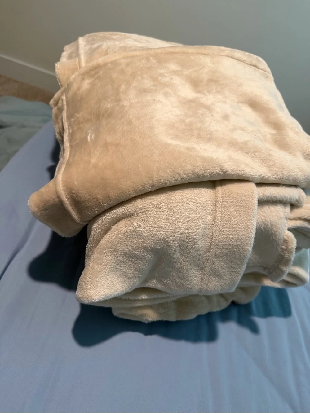 Queen Size Plush Cream Sheet Set - Soft Cozy Comfort
